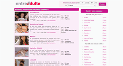 Desktop Screenshot of entre-adulte.com